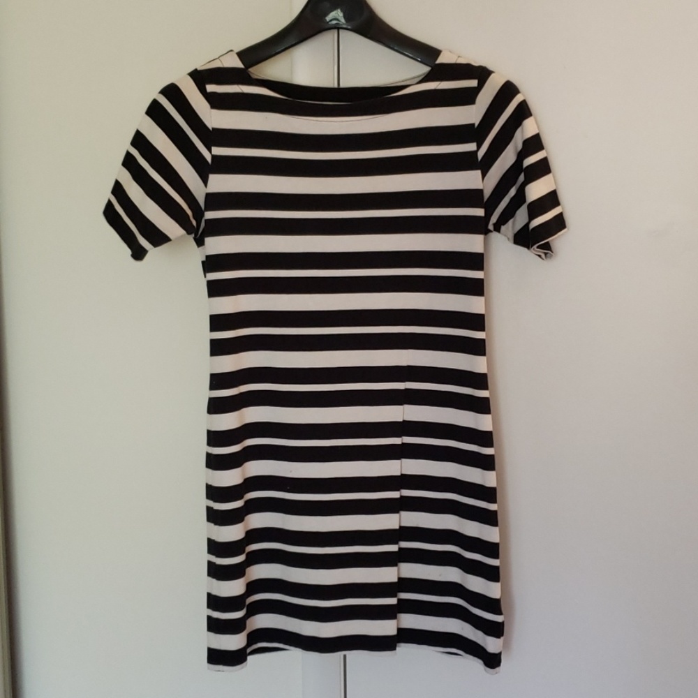 Striped mini t-shirt dress